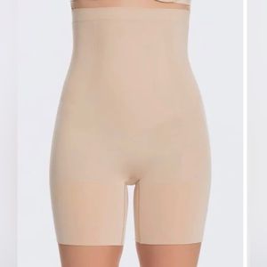 SPANX Nude High Waist Mid Thigh Body Shaper | Size Large
